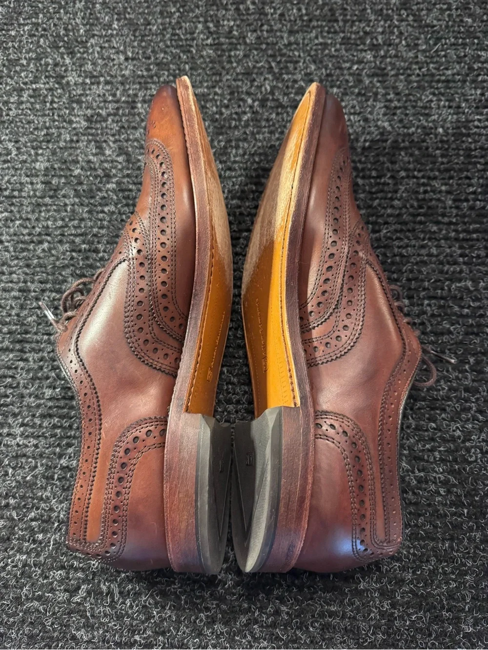 Allen Edmonds McAllister Wingtip Oxford Sz 11 2A Dark Chili Handcrafted In USA